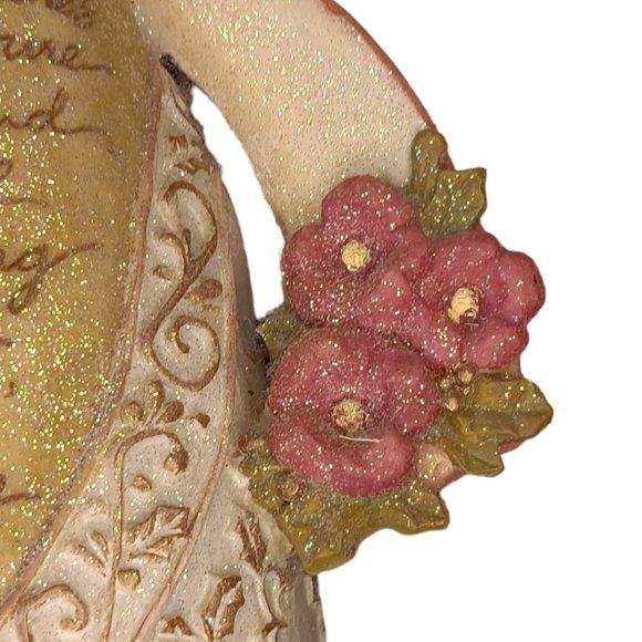 Enesco Foundations Angel Playing Violin Christmas Angel Figurine - Picture 7 of 11